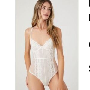 Lace Thong Lingerie Bodysuit